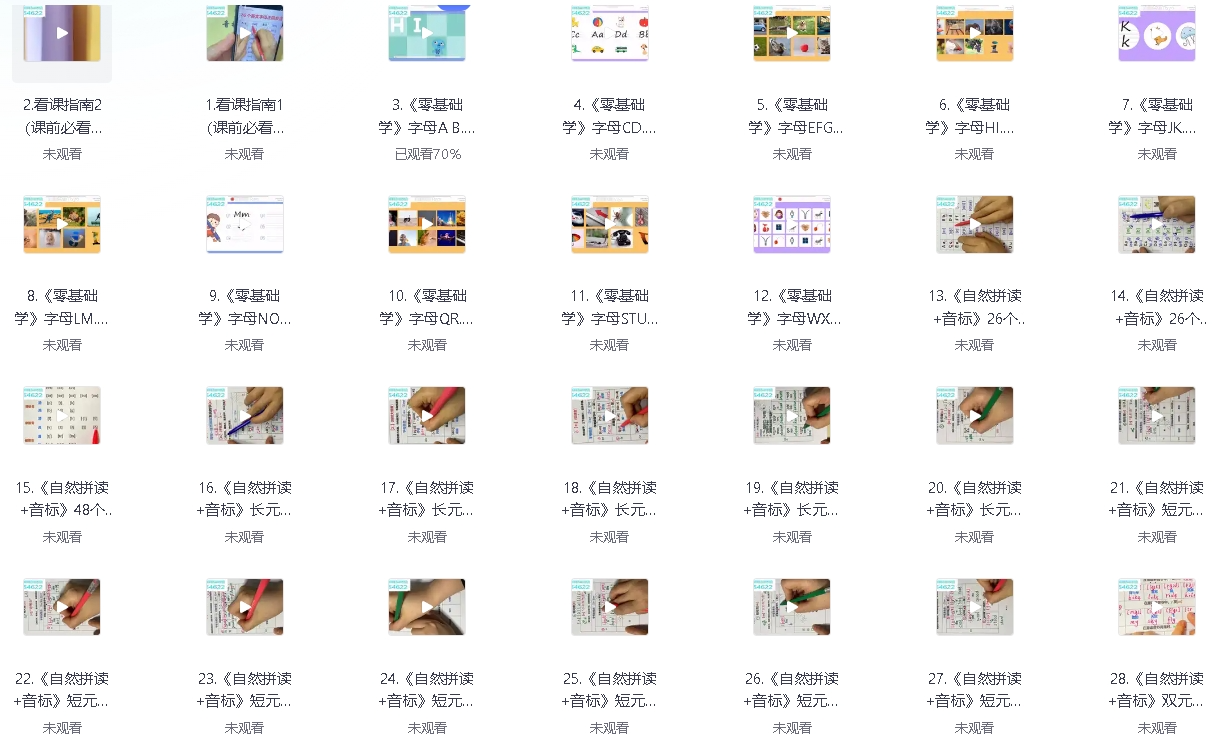 Yoyo老师小学英语全套视频课程168集全【66.8GB】