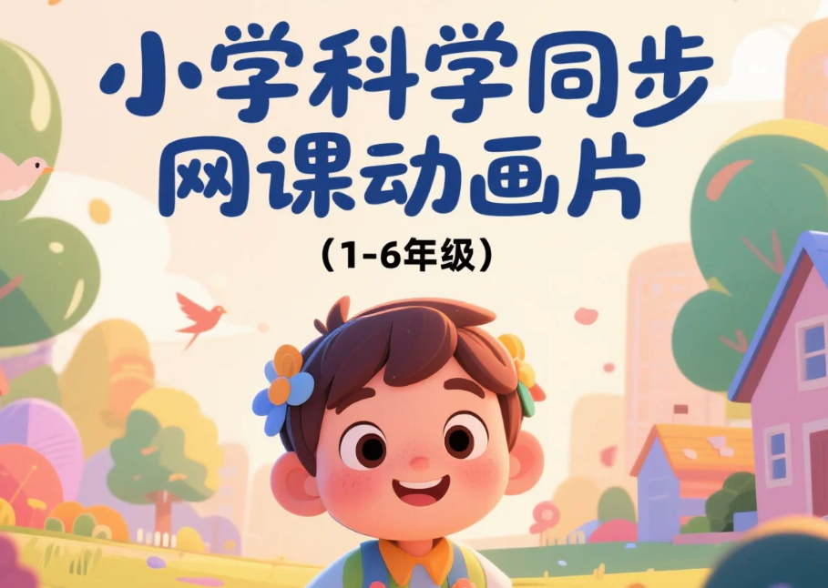 小学科学同步网课动画片（1-6年级）mp4  [11.5GB]